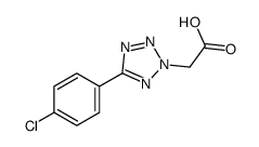 [5-(4-氯苯基)-2H-四唑-2-基]乙酸结构式