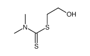 2-hydroxyethyl N,N-dimethylcarbamodithioate结构式