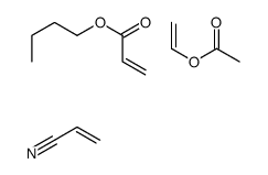 butyl prop-2-enoate,ethenyl acetate,prop-2-enenitrile Structure