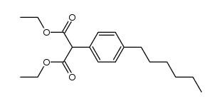 diethyl (4-hexylphenyl)malonate Structure