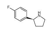 (S)-2-(4-氟苯基)吡咯烷结构式