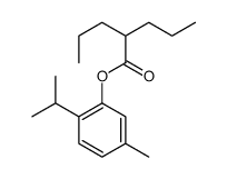 (5-methyl-2-propan-2-ylphenyl) 2-propylpentanoate结构式