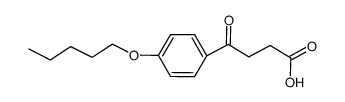 4-氧代-4-(4-戊氧基-苯基)-丁酸结构式