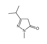2,4-Dihydro-5-isopropyl-2-methyl-3H-pyrazol-3-one Structure
