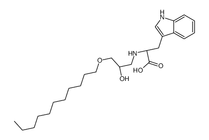 (2S)-2-[(2-hydroxy-3-undecoxypropyl)amino]-3-(1H-indol-3-yl)propanoic acid Structure