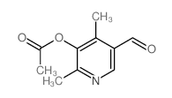 (5-formyl-2,4-dimethyl-pyridin-3-yl) acetate structure