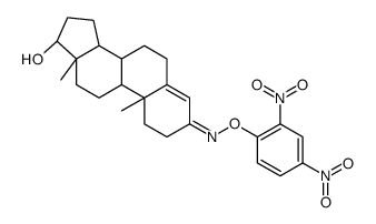 17β-Hydroxyandrost-4-en-3-one O-(2,4-dinitrophenyl)oxime结构式