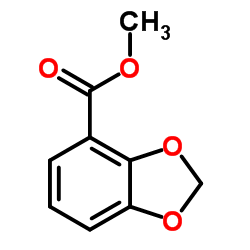 苯并[d][1,3]间二氧杂环戊烯-4-甲酸甲酯结构式