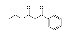 2-iodo-3-oxo-3-phenyl-propionic acid ethyl ester结构式