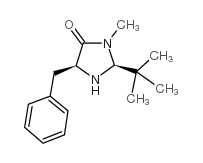 (2S,5S)-(-)-2-tert-Butyl-3-methyl-5-benzyl-4-imidazolidinone Structure