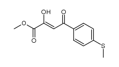 methyl (2Z)-2-hydroxy-4-(4-methylthiophenyl)-4-oxobut-2-enoate结构式