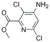4-氨基-3,6-二氯吡啶甲酸甲酯结构式