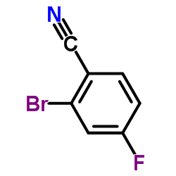 2-溴-4-氟苯甲腈结构式