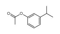 m-isopropylphenyl acetate结构式