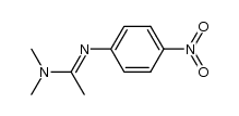N,N-Dimethyl-N'-(4-nitrophenyl)-ethanimidamide结构式