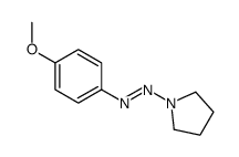(4-methoxyphenyl)-pyrrolidin-1-yldiazene结构式