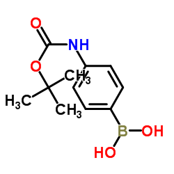 4-(Boc-氨基)苯硼酸结构式
