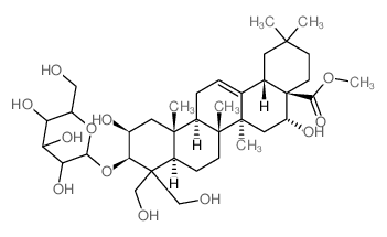 Olean-12-en-28-oicacid, 3-(b-D-glucopyranosyloxy)-2,16,23,24-tetrahydroxy-,methyl ester, (2b,3b,16a)- picture