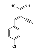 3-(4-chlorophenyl)-2-cyanoprop-2-enethioamide Structure