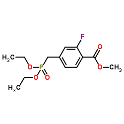 Methyl 4-[(diethoxyphosphoryl)methyl]-2-fluorobenzoate Structure