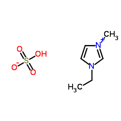 1-乙烷基-3-甲基咪唑硫酸氢结构式