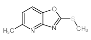 5-Methyl-2-(methylthio)[1,3]oxazolo[4,5-b]pyridine Structure