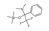 N,N-dimethyl-(1-phenyl-2,2,2-trifluoroethoxytrimethylsilyl)-amine结构式