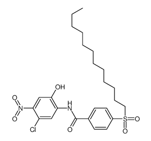 N-(5-chloro-2-hydroxy-4-nitrophenyl)-4-dodecylsulfonylbenzamide Structure