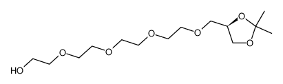 2-(2-{2-[2-((R)-2,2-Dimethyl-[1,3]dioxolan-4-ylmethoxy)-ethoxy]-ethoxy}-ethoxy)-ethanol Structure