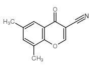 6,8-二甲基-4-氧代-4H-1-苯并吡喃-3-甲腈结构式