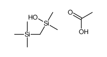 acetic acid,hydroxy-dimethyl-(trimethylsilylmethyl)silane Structure