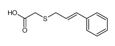 trans-cinnamylmercapto-acetic acid Structure