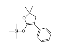 (2,2-dimethyl-4-phenyl-3H-furan-5-yl)oxy-trimethylsilane Structure
