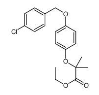 ethyl 2-[4-[(4-chlorophenyl)methoxy]phenoxy]-2-methylpropanoate结构式