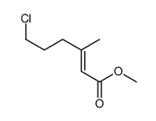 methyl 6-chloro-3-methylhex-2-enoate结构式
