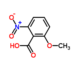 2-甲氧基-6-硝基苯甲酸结构式