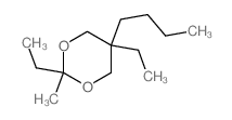 5-butyl-2,5-diethyl-2-methyl-1,3-dioxane结构式