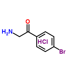2-氨基-4'-溴苯乙酮 盐酸盐结构式