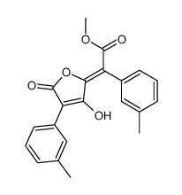 methyl (2Z)-2-[3-hydroxy-4-(3-methylphenyl)-5-oxofuran-2-ylidene]-2-(3-methylphenyl)acetate Structure