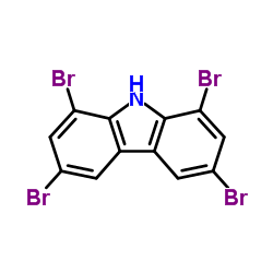 1,3,6,8-四溴-9H-咔唑结构式