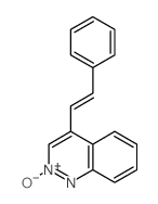 2-oxido-4-(2-phenylethenyl)cinnoline Structure