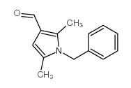1-苄基-2,5-二甲基-1H-吡咯-3-甲醛结构式