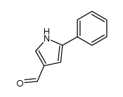 5-苯基-1H-吡咯-3-甲醛结构式