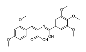 (Z)-3-(2,4-dimethoxyphenyl)-2-[(3,4,5-trimethoxybenzoyl)amino]prop-2-enoic acid Structure