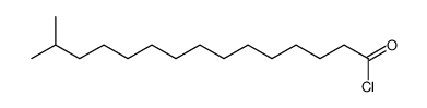 14-methylpentadecanoyl chloride structure