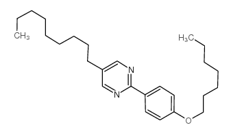 2-(4-庚基苯氧基)-5-壬基嘧啶结构式