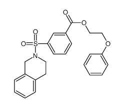 2-phenoxyethyl 3-(3,4-dihydro-1H-isoquinolin-2-ylsulfonyl)benzoate Structure