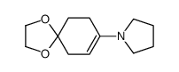 1-(1,4-dioxaspiro[4.5]dec-7-en-8-yl)pyrrolidine结构式