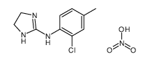N-(2-chloro-p-tolyl)-4,5-dihydro-1H-imidazol-2-amine mononitrate Structure