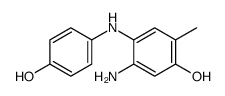5-amino-4-(4-hydroxyanilino)-2-methylphenol Structure